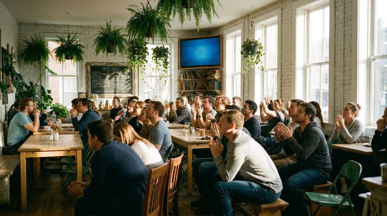 The Corner Café Streaming Dream vs Fever With Smoothies and a Packed House - scene