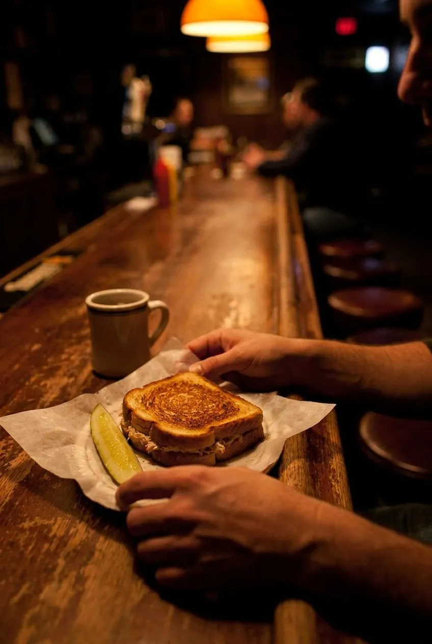 The corner stool at Eisenberg's Sandwich Shop that hasn't moved since 1929