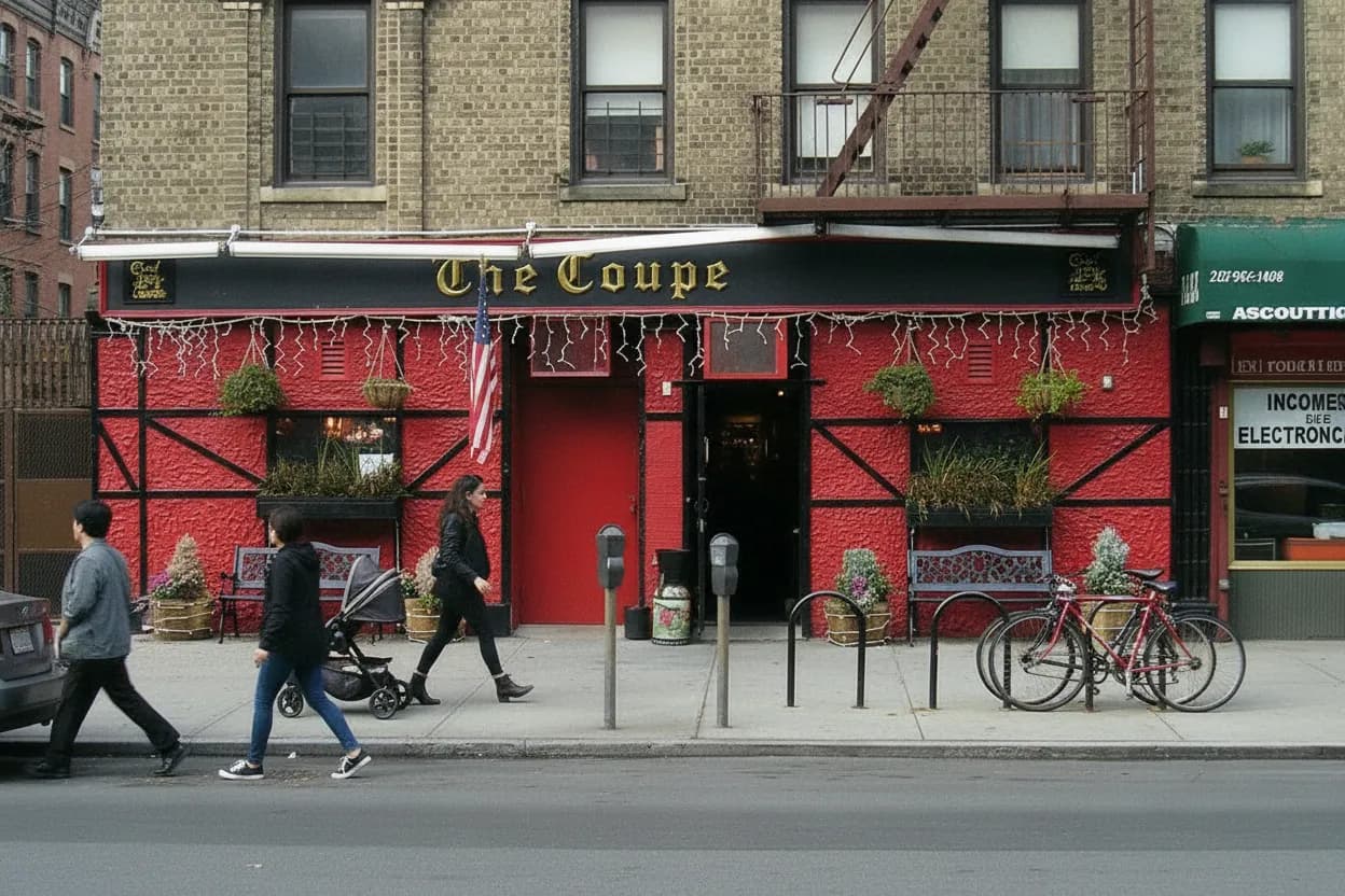 Cover scene for The Coupe in Inwood for a Late Uptown Drink After Park Plans Fade
