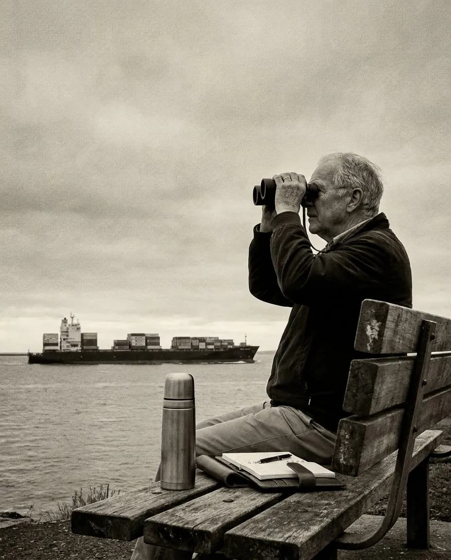 Watching the Cross-Harbor Rail Barges from Bay Ridge's Shore Road Park