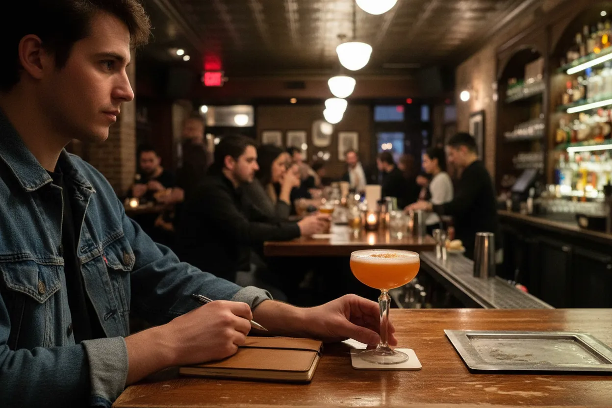 NYC experience scene for The Dead Rabbit Taproom for a FiDi Nightcap After Ferry or PATH Delays