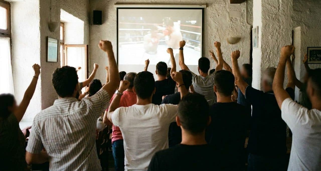 The Greek Taverna That Becomes UFC Freedom 250 Headquarters - scene