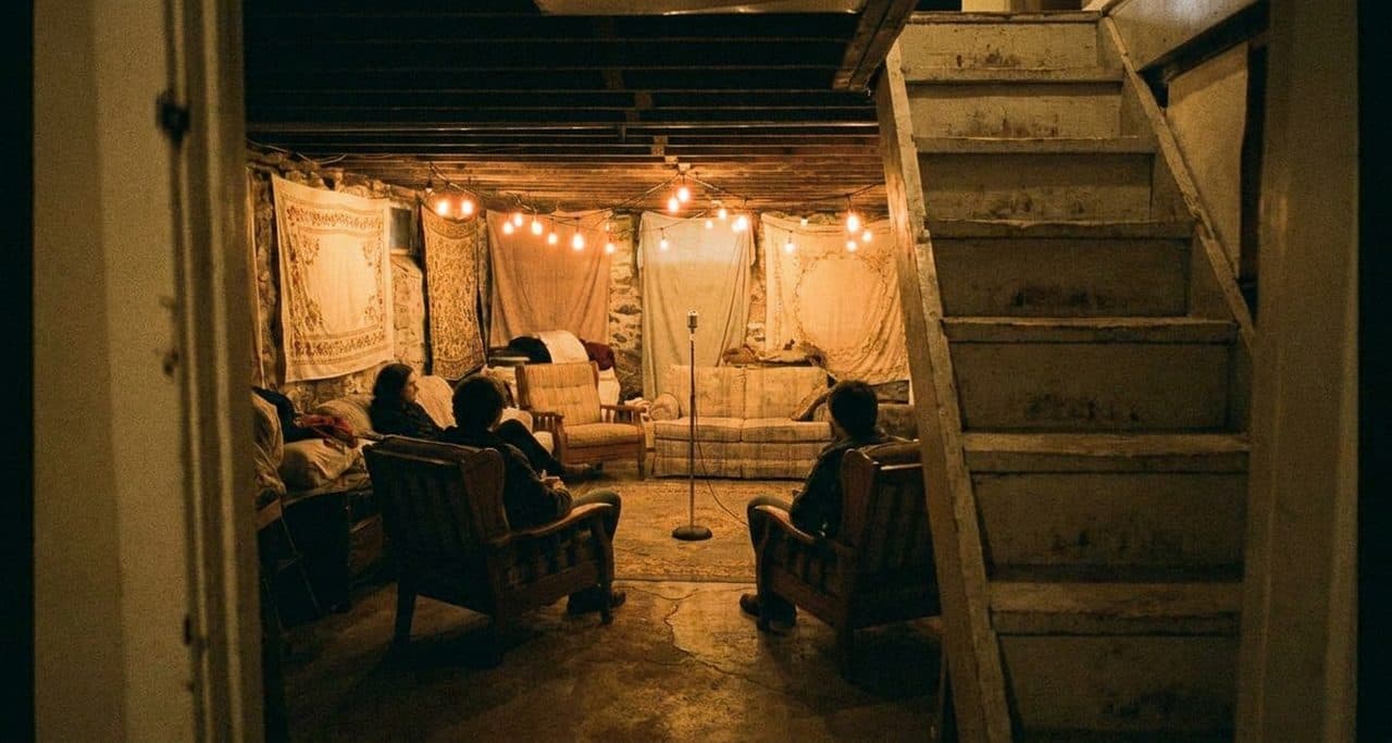 The Living Room Venue Where the Audience Sits on Thrifted Couches - scene