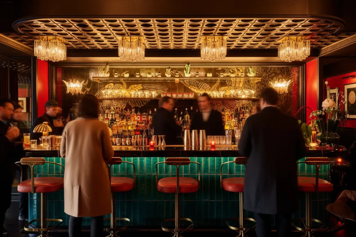 Cover scene for The Long Hall in Midtown for a Solo Pint When Penn Station Runs Late