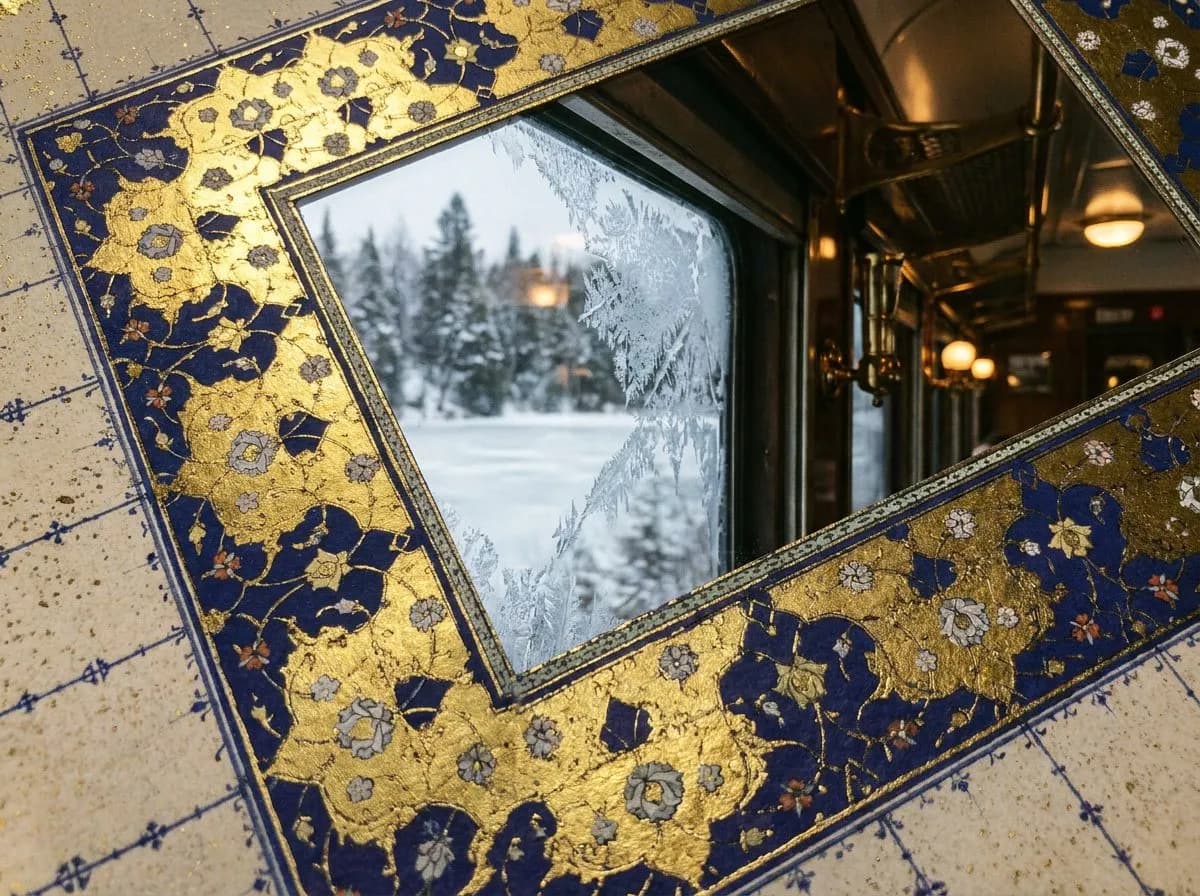 the metro-north harlem line's eastern-bank views when the hudson freezes