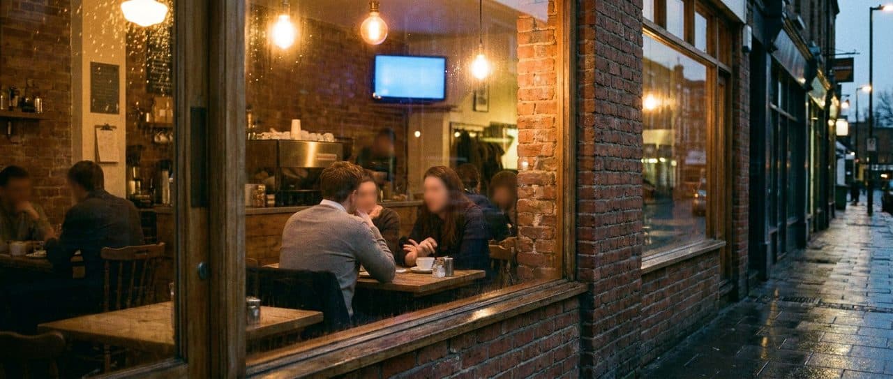 The Mission Café Where Tennis Fans and Fútbol Diehards Share a Single Screen - scene