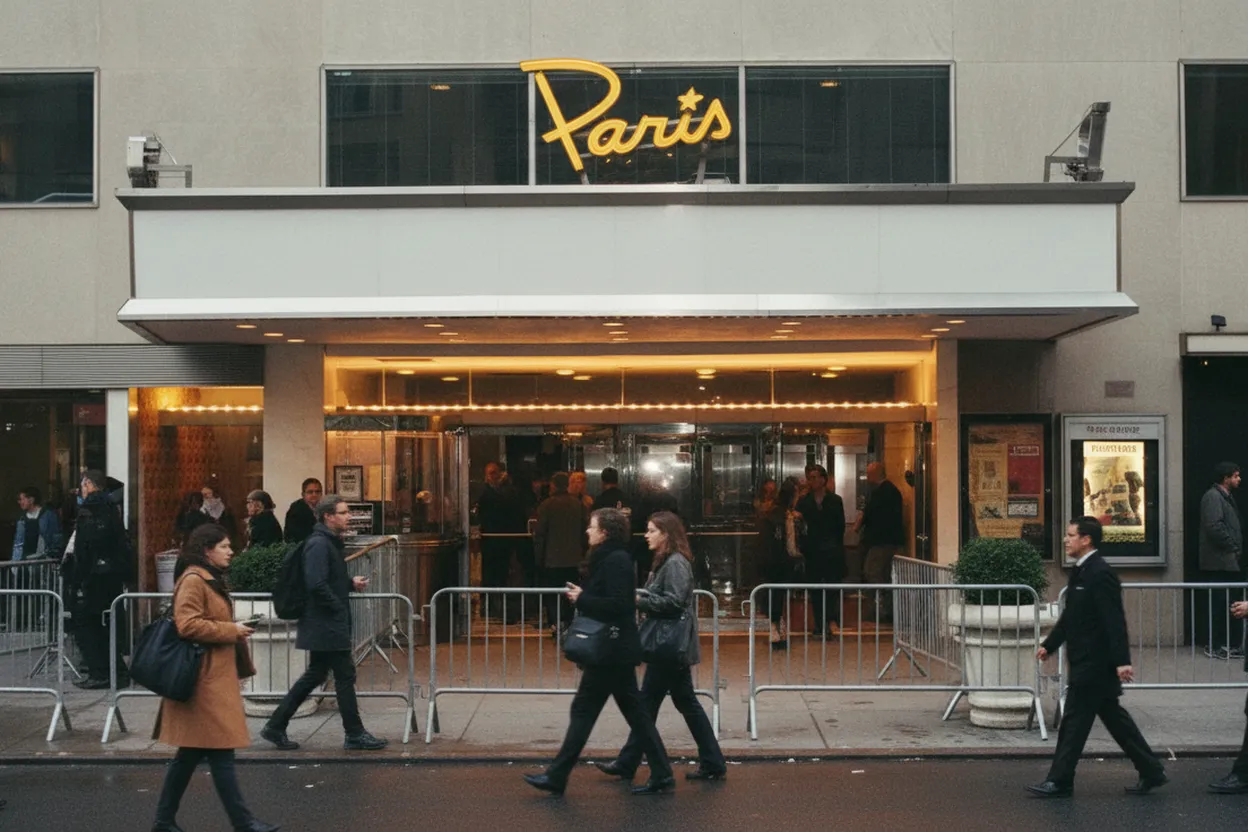 NYC experience scene for The Paris Theater for a Cult Screening Night When the Crowd Is the Point