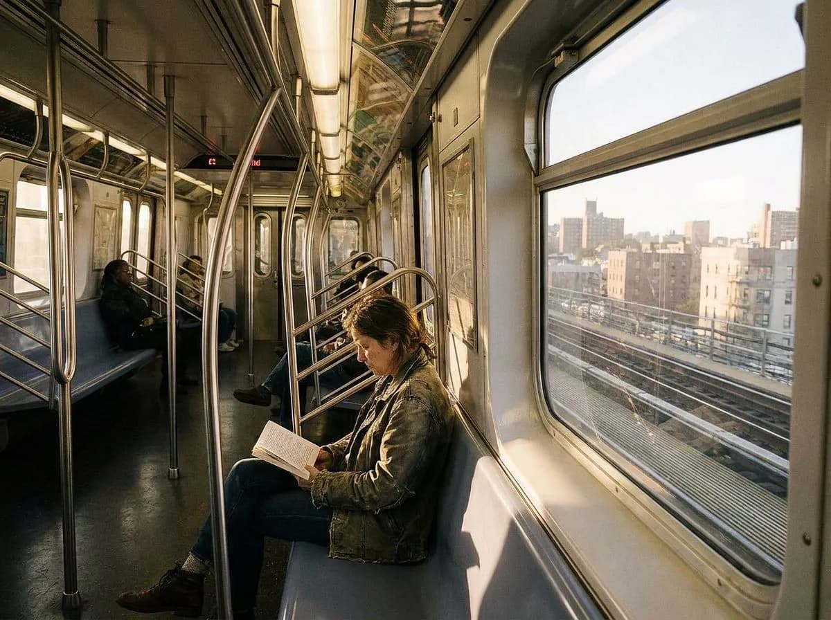 The Q train above-ground stretch from Brighton Beach to Prospect Park