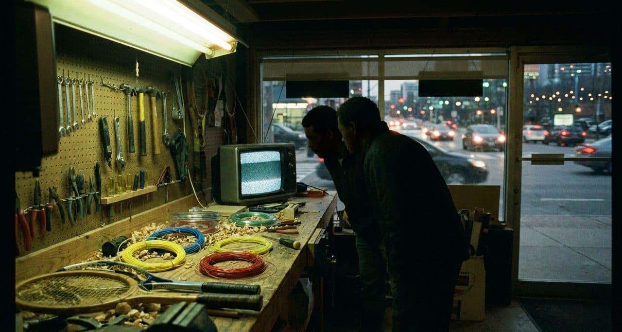 The Racket Restringing Parlor That Hums During US Open Qualifying - scene