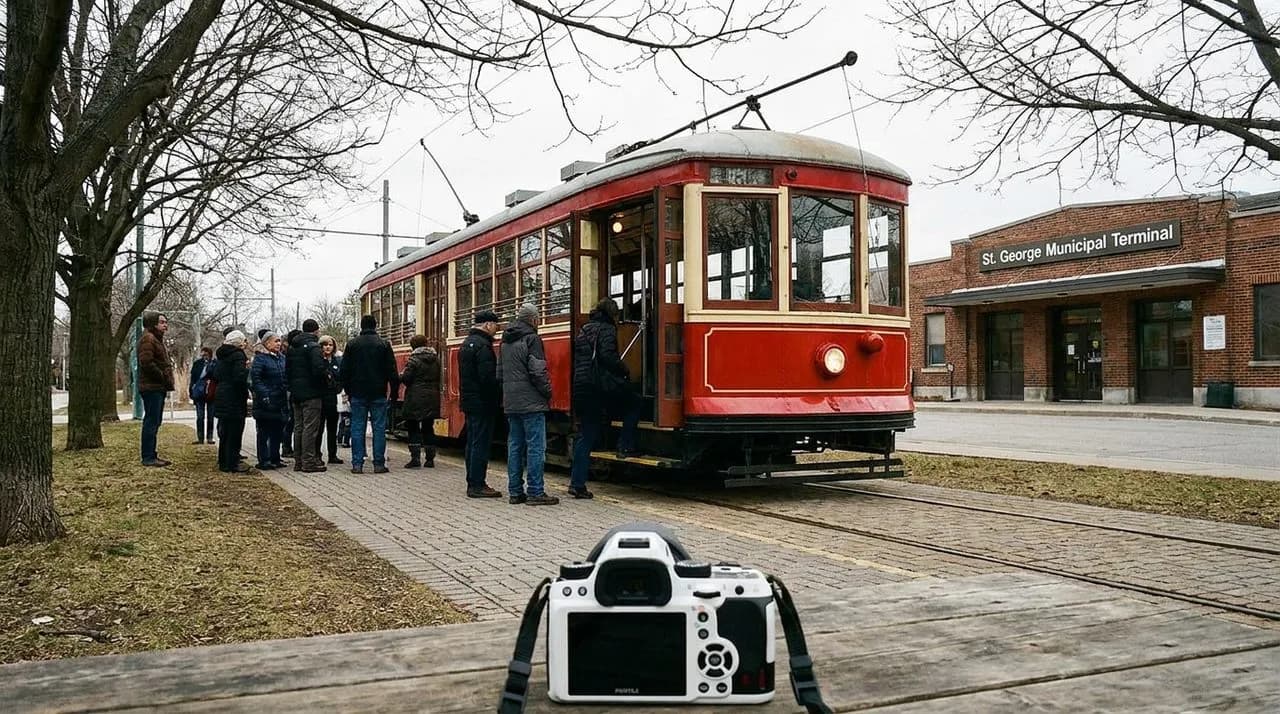 the staten island railway's museum stop when the vintage trolleys run on sundays