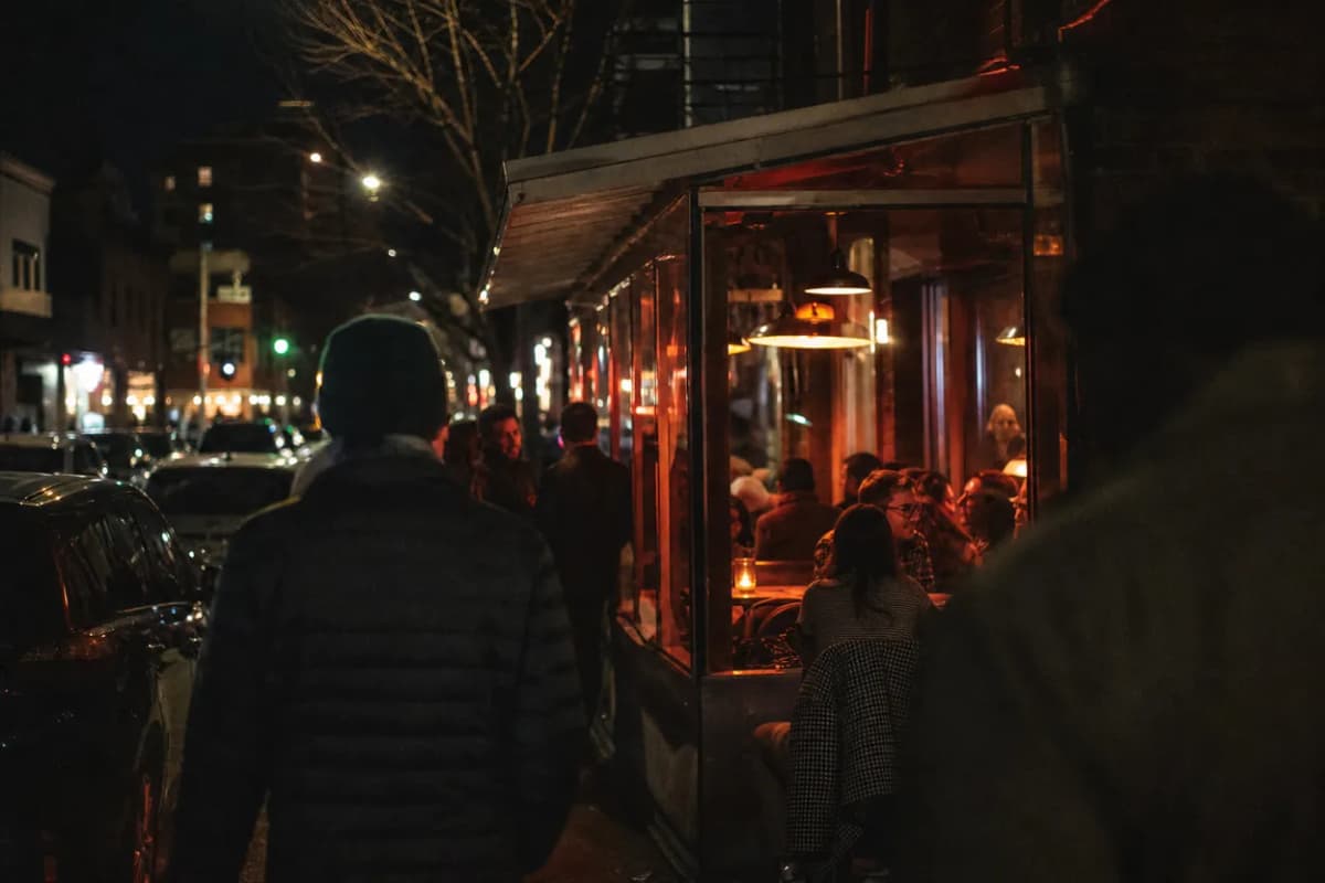 NYC experience scene for The Station Bar in Woodside for a Train-Friendly Queens Nightcap