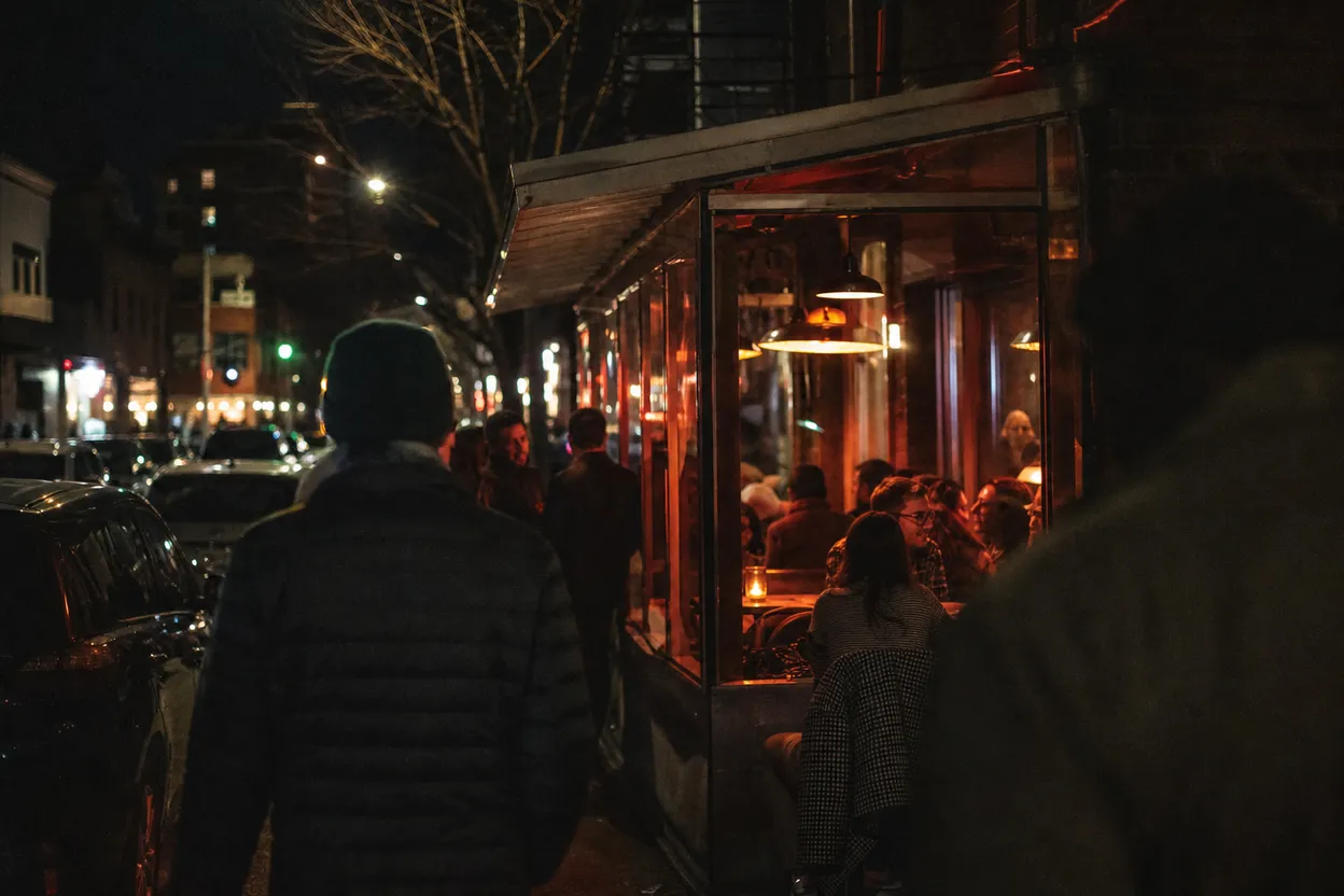 NYC experience scene for The Station Bar in Woodside for a Train-Friendly Queens Nightcap