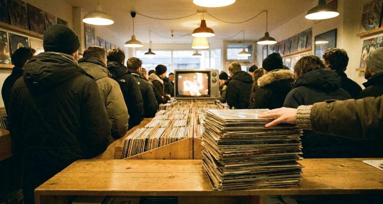 The Vinyl Bar Where Croatia vs Slovenia Plays Between DJ Sets in Williamsburg - scene