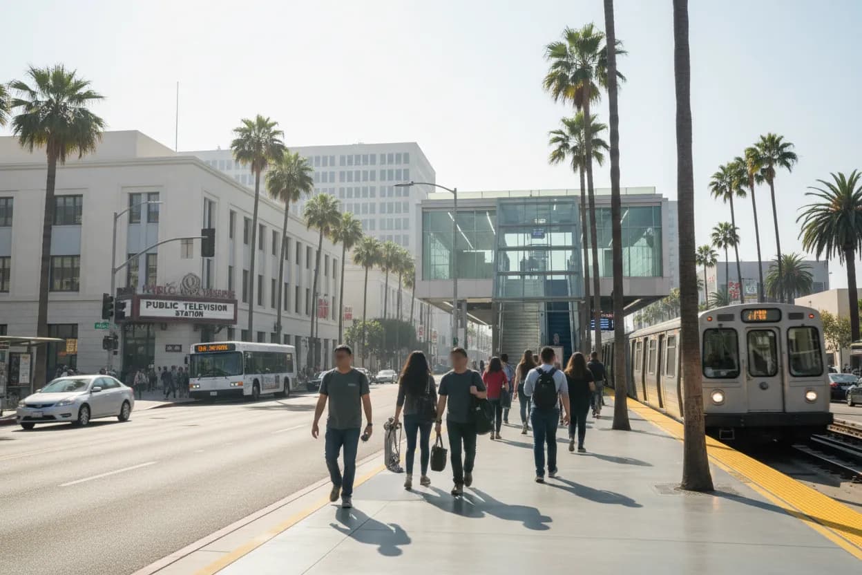 Los Angeles experience scene for the voice: Los Angeles Studio Audience and Transit Verification Guide