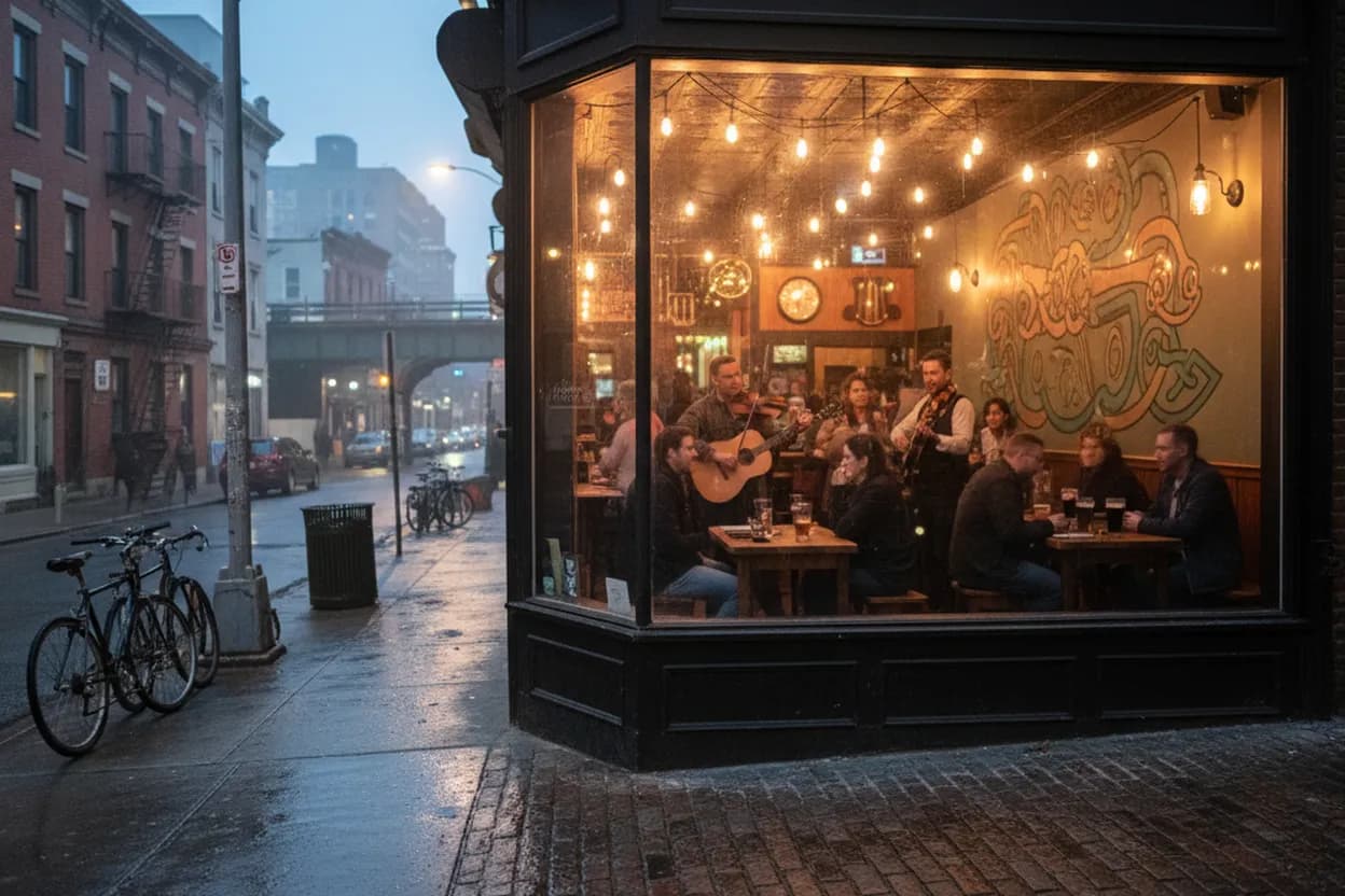 Cover scene for The Wolfhound in Astoria for Live Irish Music Without Midtown Prices