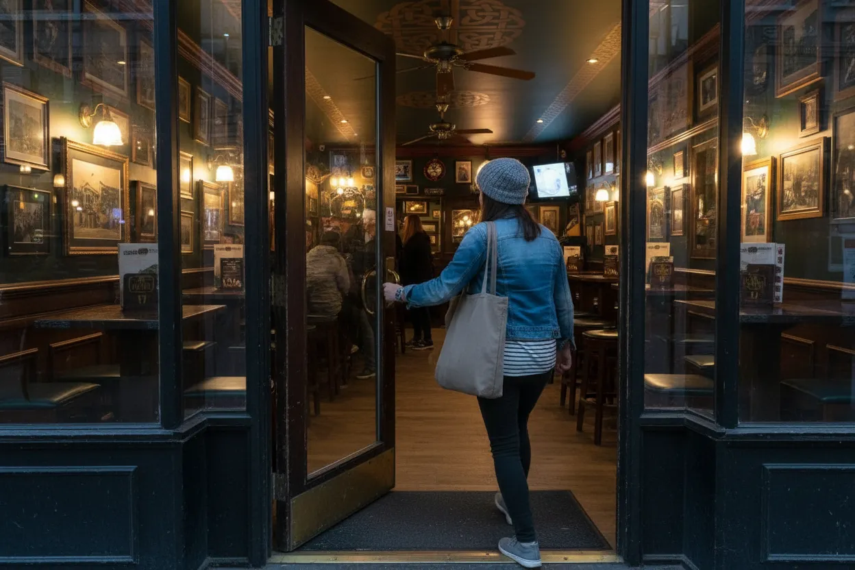 NYC experience scene for The Wolfhound in Astoria for Live Irish Music Without Midtown Prices