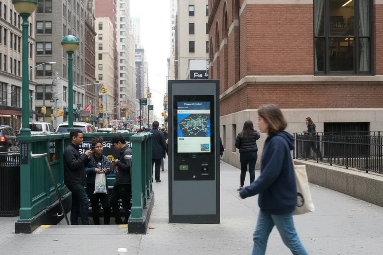 NYC experience scene for T-Mobile Outage: NYC Offline Transit and Meet-Up Backup Plan
