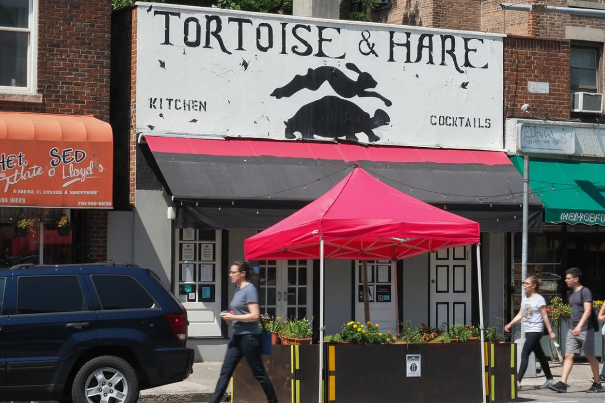 Cover scene for Tortoise & Hare in the Bronx for Mixtape Bingo and an Easy Exit