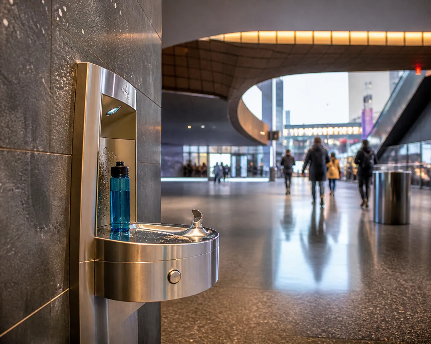 Cover image for Barclays Center: NYC Water-Bottle Refill Stations And Public Fountains in NYC.