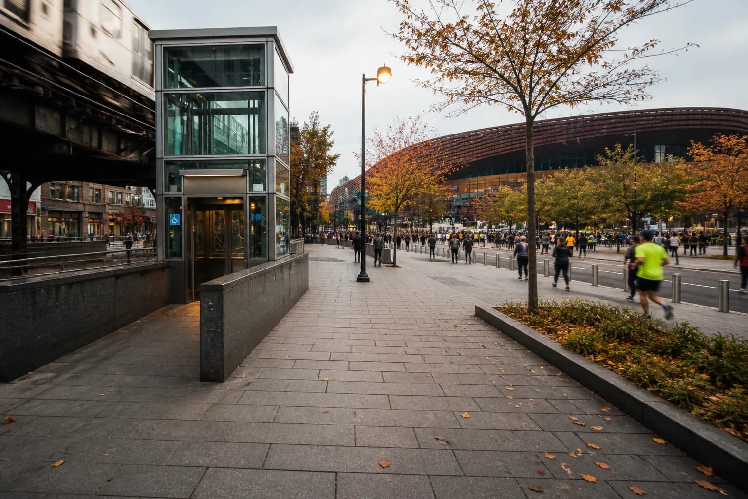 Local NYC scene for Barclays Center: Sensory-Friendly NYC Marathon Viewing Plan For Families.