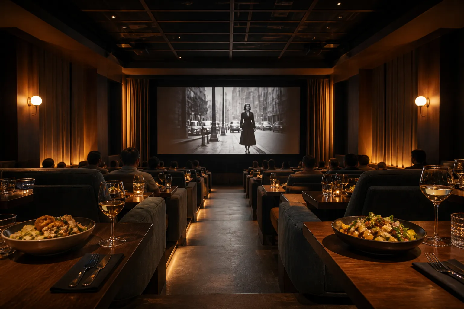 Local NYC scene for Movie Theater: Affordable Tasting Menus In NYC With Vegetarian Options.