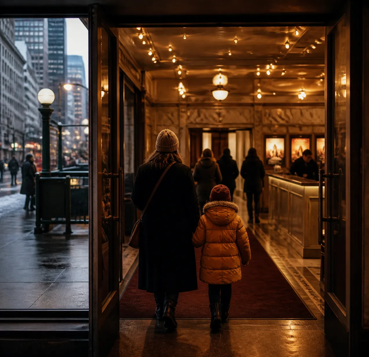 Local NYC scene for Movie Theater: Free Indoor Activities During NYC Public-School Breaks.
