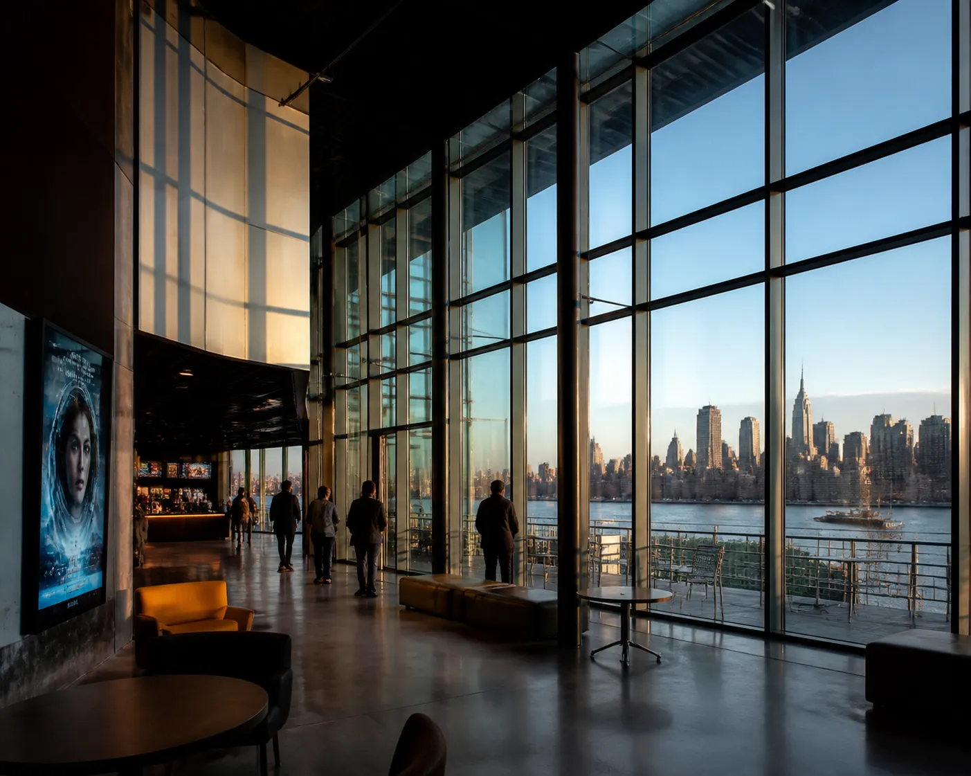 Cover image for Movie Theater: NYC Date Spots Halfway Between Two Boroughs in NYC.