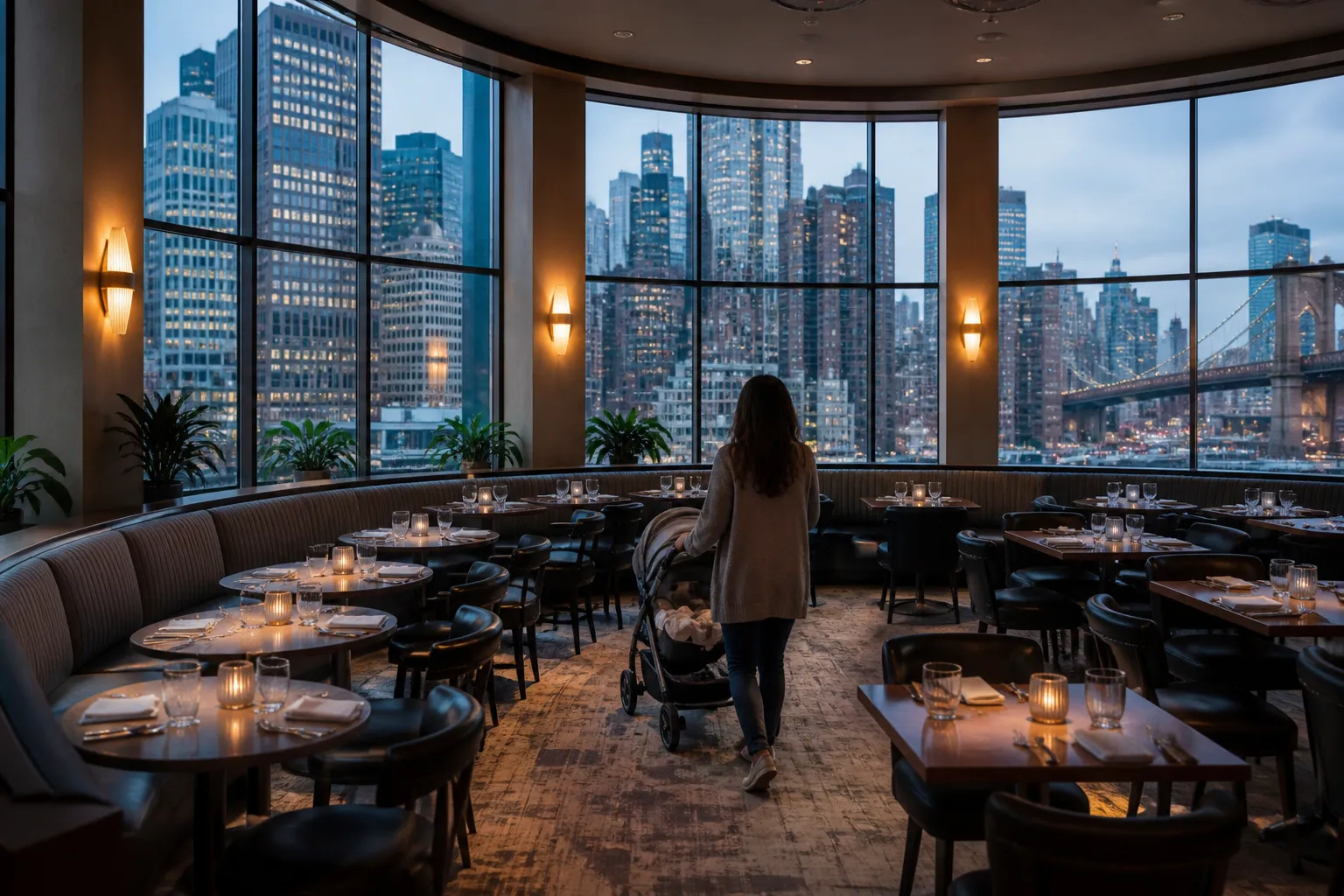 Local NYC scene for Movie Theater: NYC Restaurants With Room For Strollers And High Chairs.