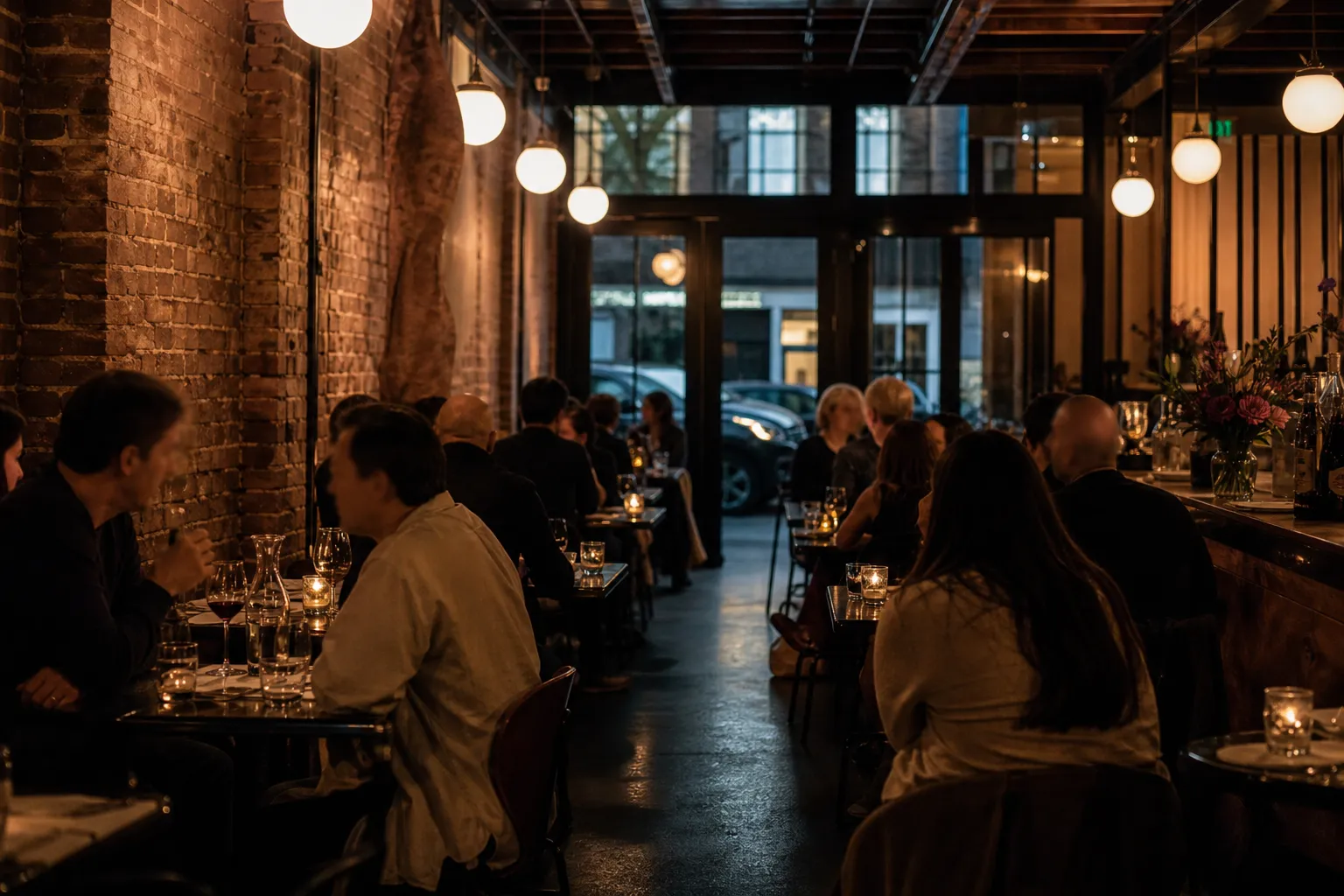 Local NYC scene for Movie Theater: Quiet NYC Restaurants Where You Can Hear Your Conversation.