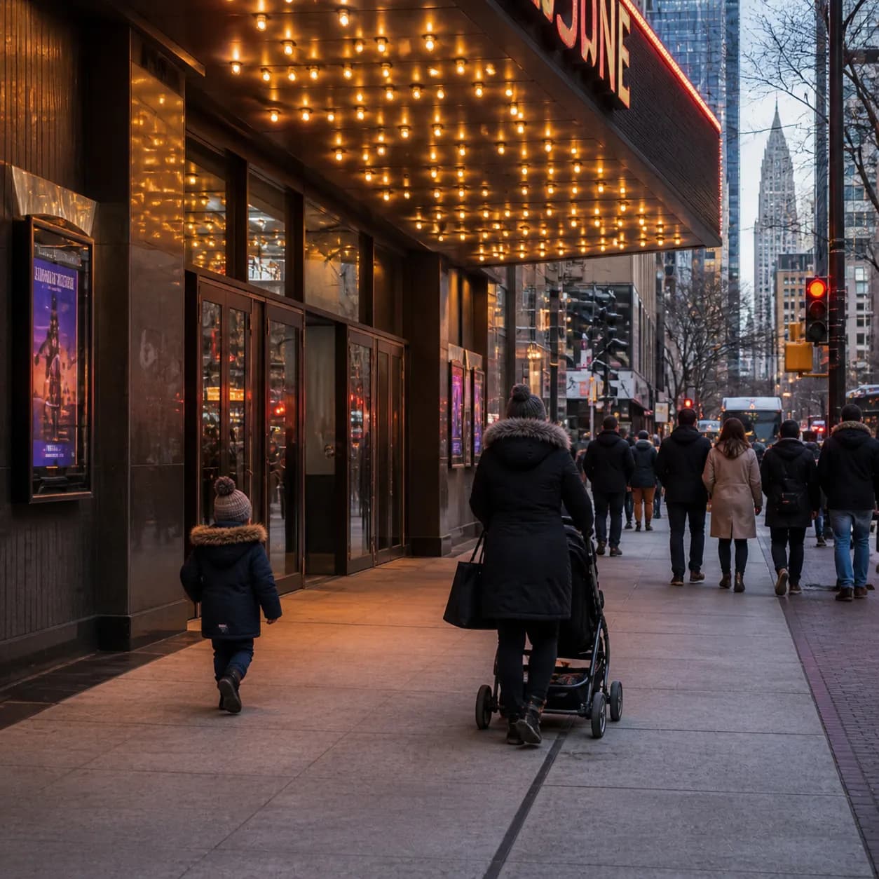 Cover image for Regal Movie Theater: Winter NYC Outings Built Around Stroller-Friendly Transit in NYC.