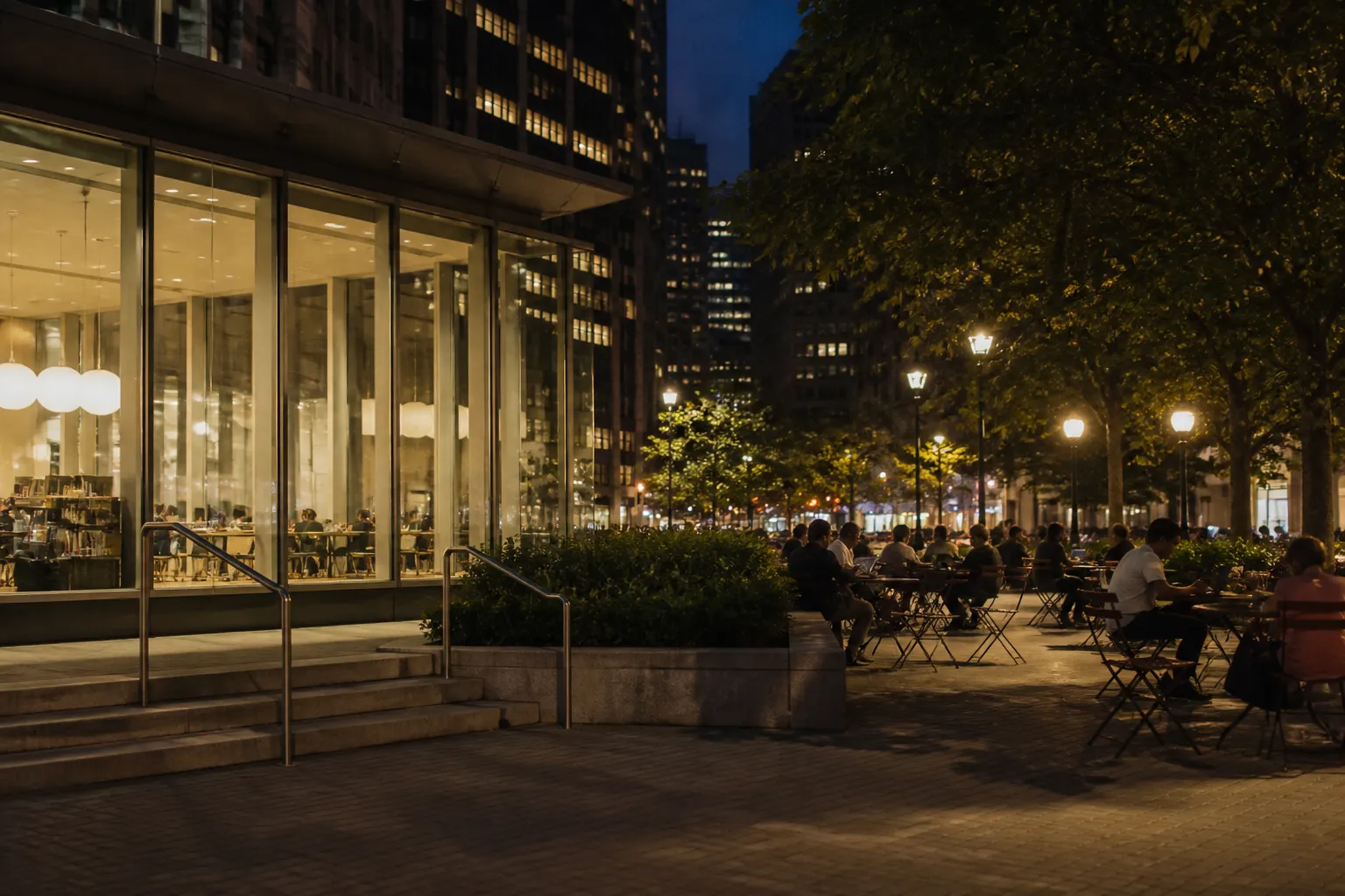 Inline image for Restaurant Chain: NYC Libraries And Public Spaces Open Late During Heat Waves in NYC.