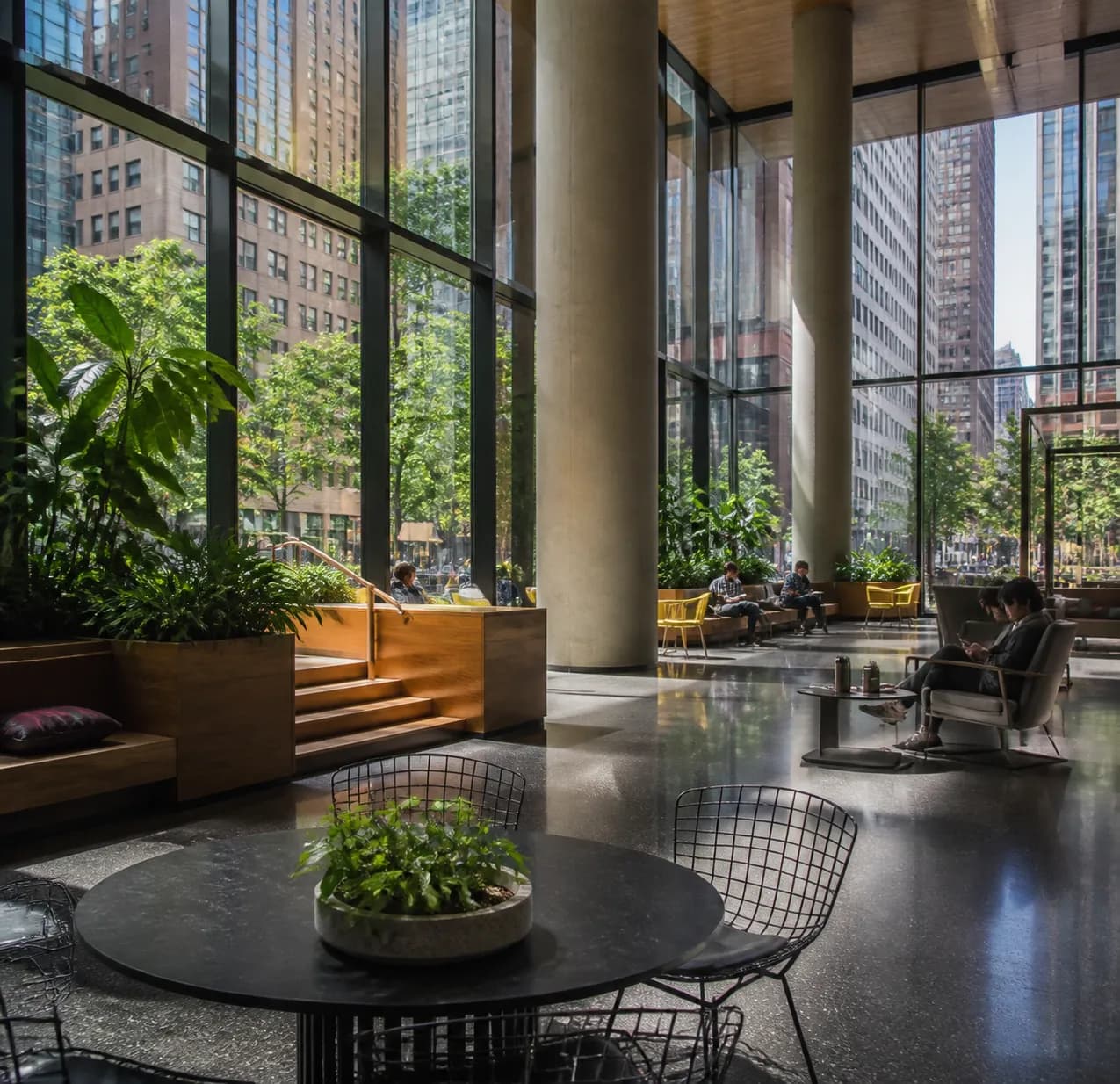 Cover image for Weather Heat Wave: NYC Public Atriums With Seating, Restrooms And Wi-Fi in NYC.