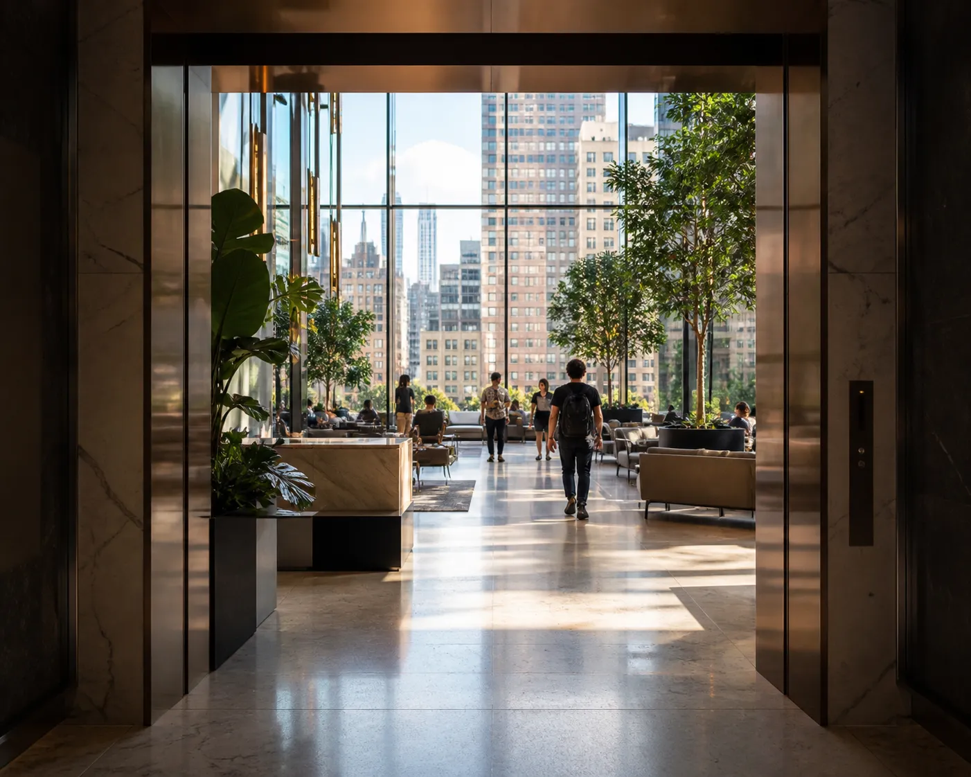 Inline image for Weather Heat Wave: NYC Public Atriums With Seating, Restrooms And Wi-Fi in NYC.