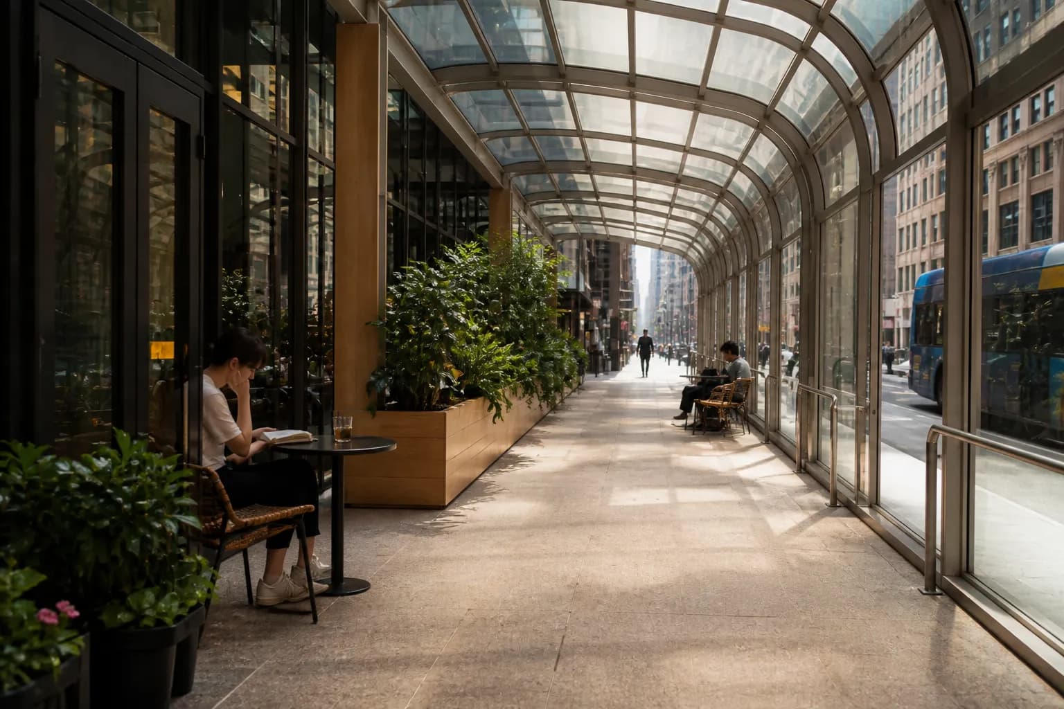 Local NYC scene for Weather Heat Wave: The Quietest NYC Cafés For Reading And Conversation.