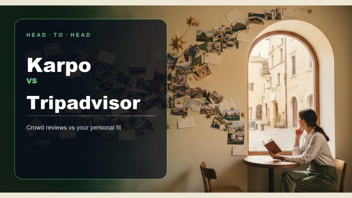 Karpo vs Tripadvisor head-to-head comparison