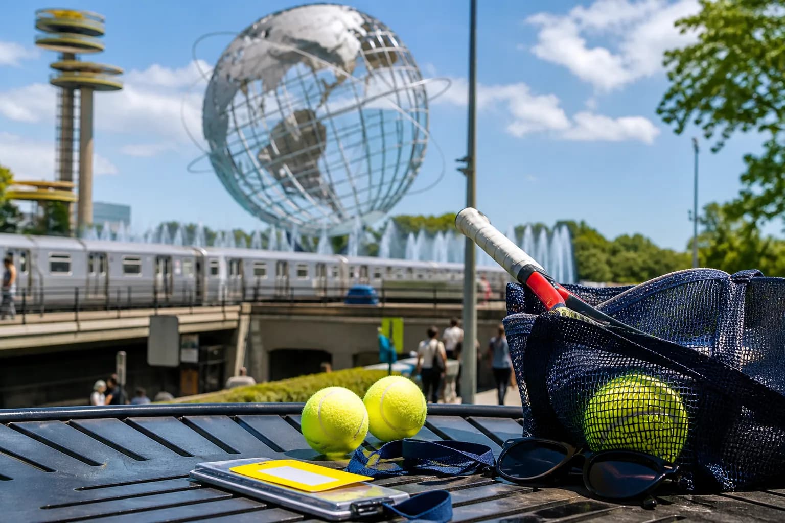 A bright Queens local-life scene connected to Permanent Daylight Saving Time Travel Tips For US Open 2026.
