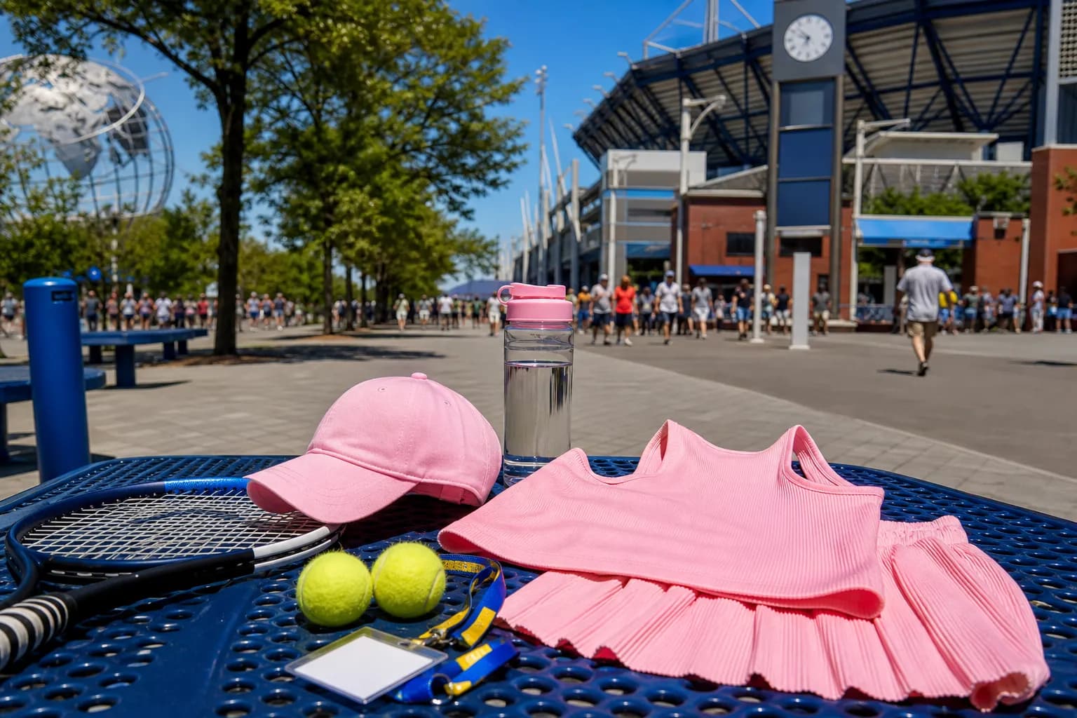 A bright Queens local-life scene connected to Kylie Jenner Pink Outfit Ideas For US Open 2026.