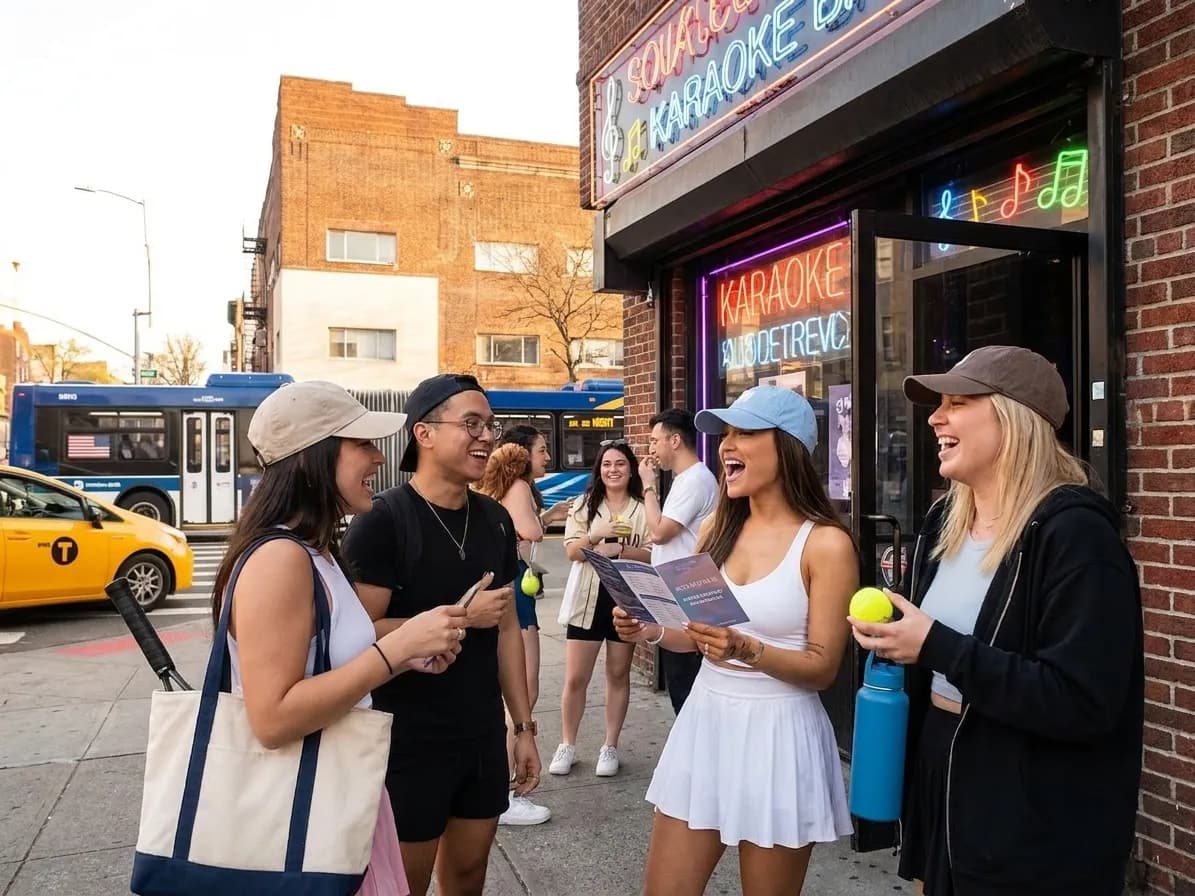 A bright Queens local-life scene connected to Ariana Grande Fans: Best Queens Karaoke Bars Near 2026 US Open.