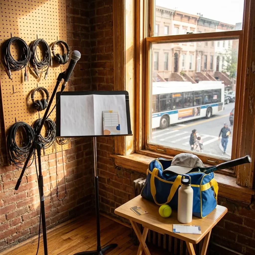 A bright Queens local-life scene connected to Ariana Grande Vocal Warm-Up Studios Near 2026 US Open Queens.