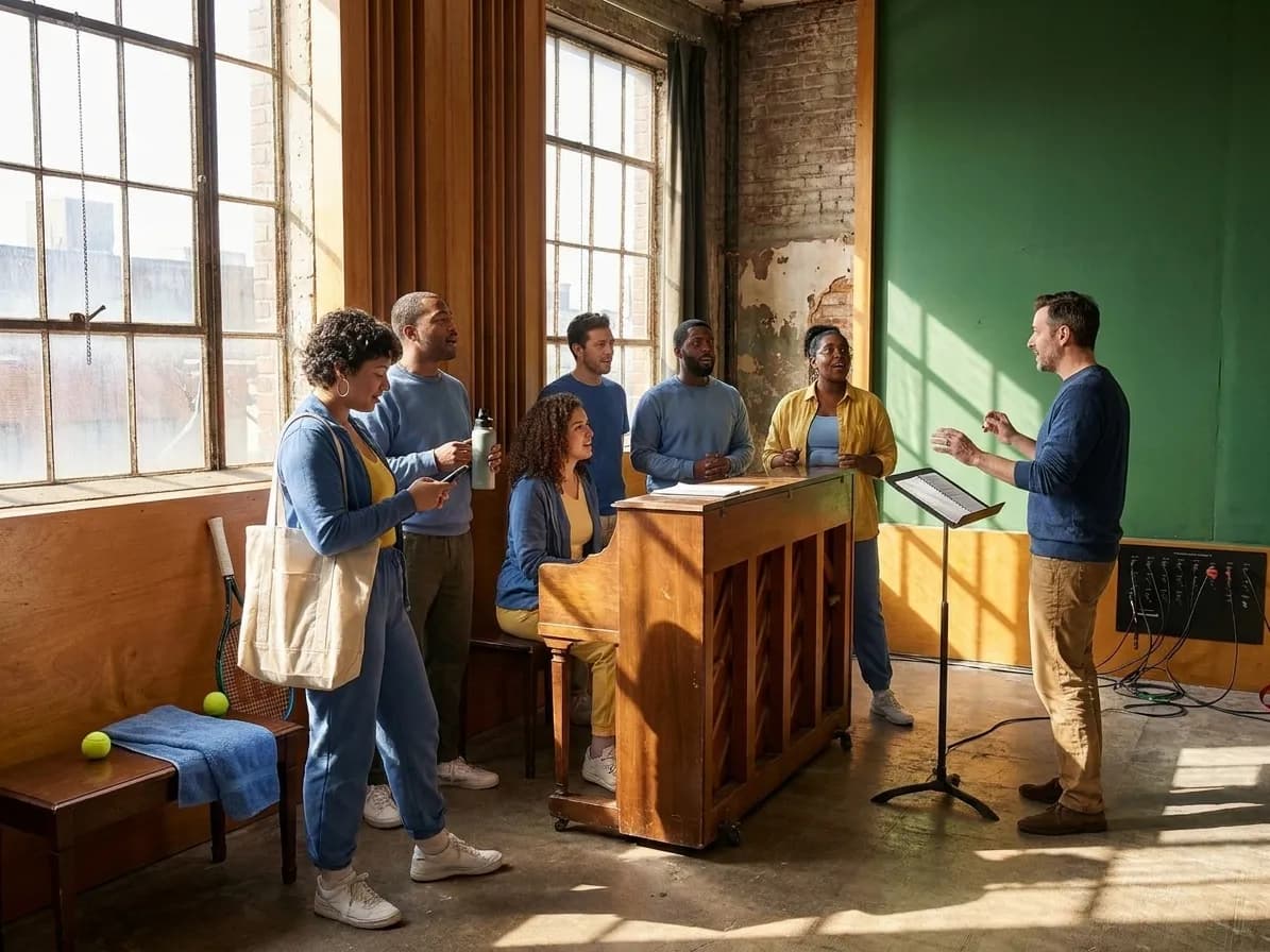 Bright New York local-life cover for Ariana Grande Vocal Warm-Up Studios Near 2026 US Open Queens.