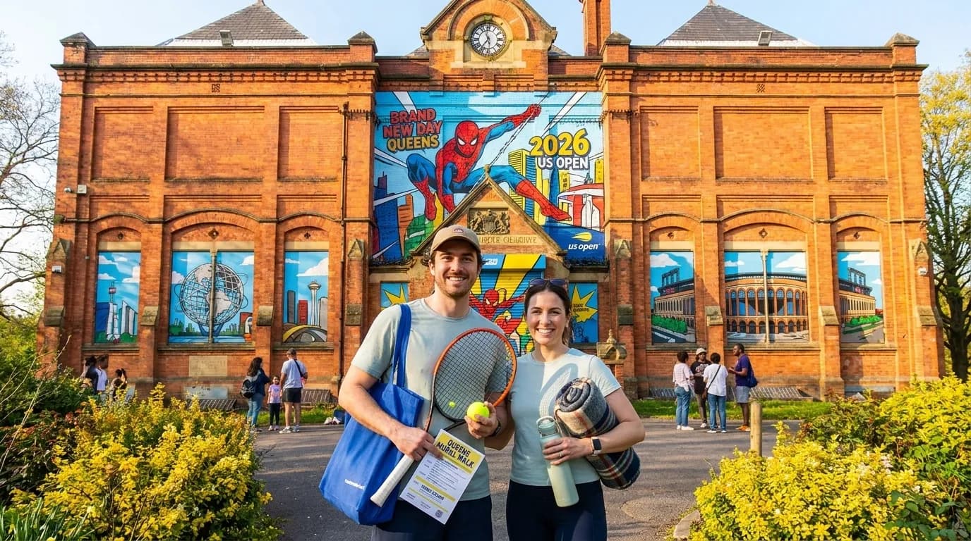 Bright New York local-life cover for Spiderman Brand New Day Queens Mural Routes Before Tennis.