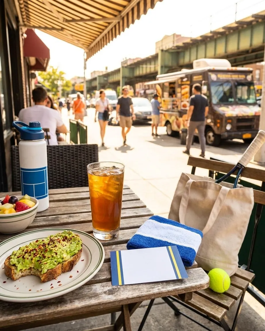 Bright Queens local-life detail for Jenna Ortega Checklist For US Open 2026 Watch Party.