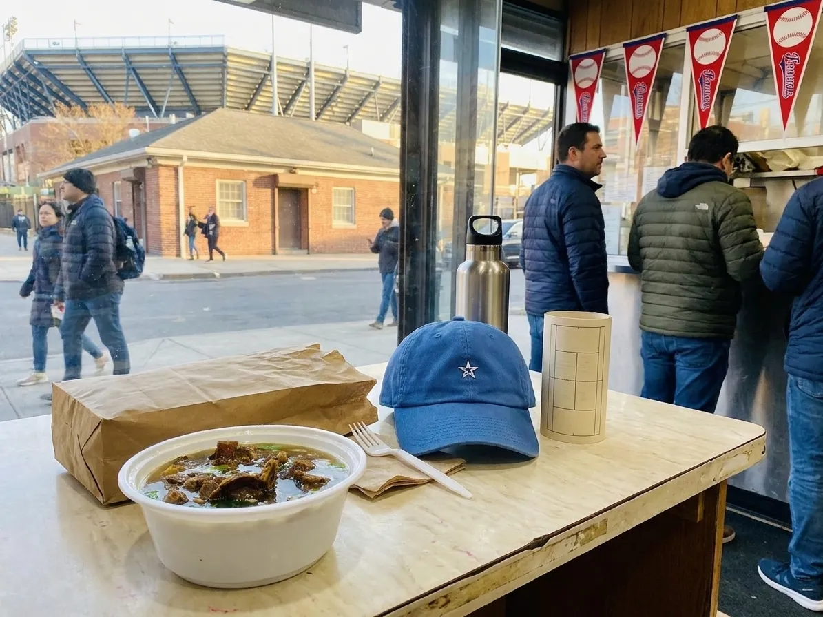 Bright New York local-life cover for Yankees vs White Sox Deli Stops Before Tennis Nights.