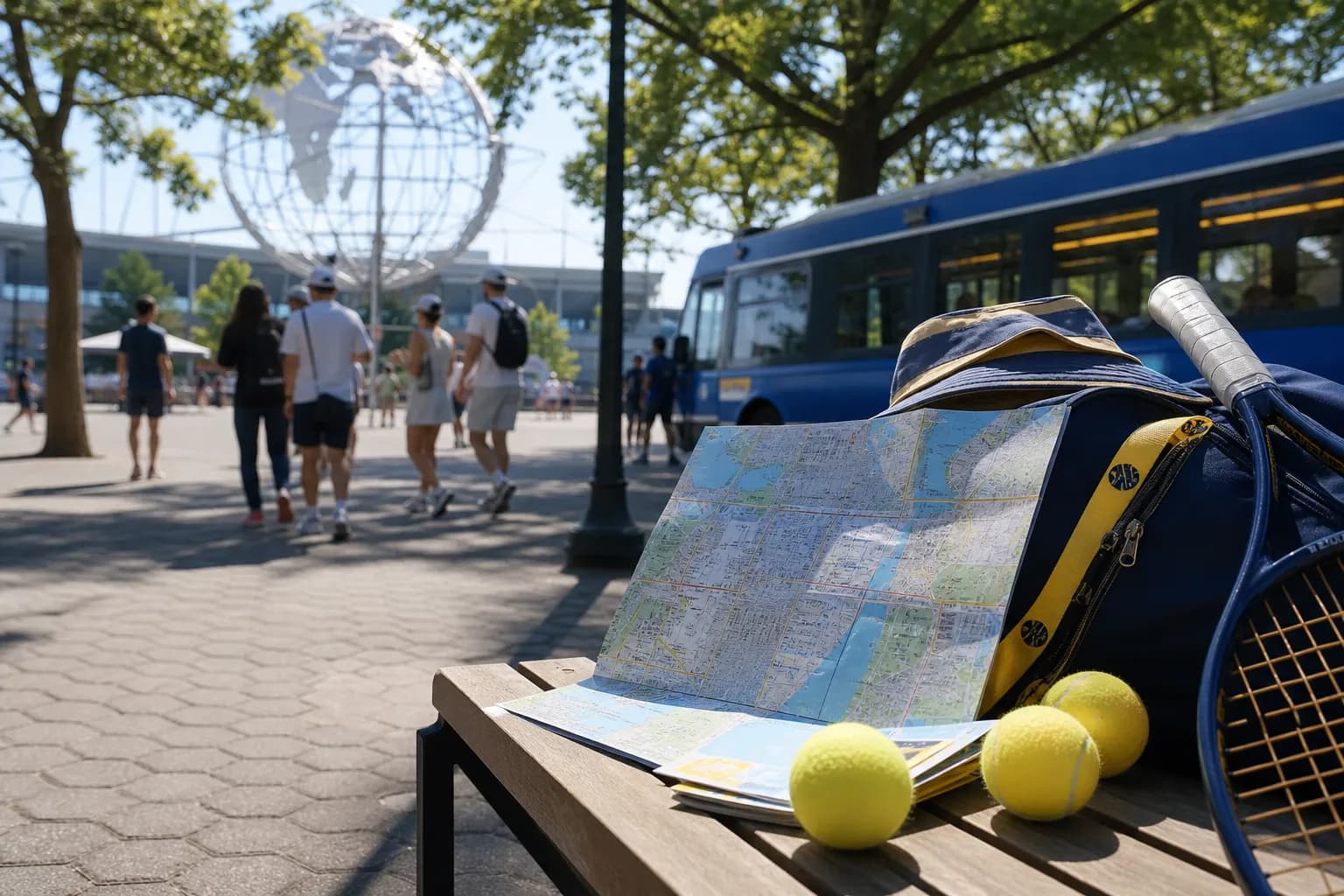 A bright Queens local-life scene connected to Verizon Outage Paper Itineraries For US Open 2026 Visitors.