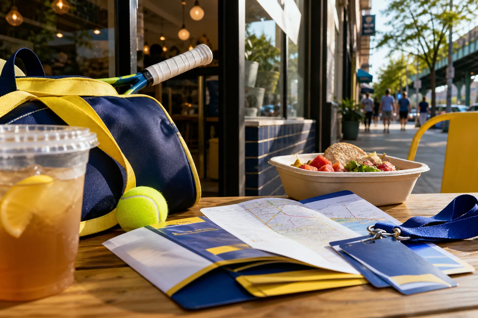 A second distinct New York planning scene connected to Verizon Outage Paper Itineraries For US Open 2026 Visitors.
