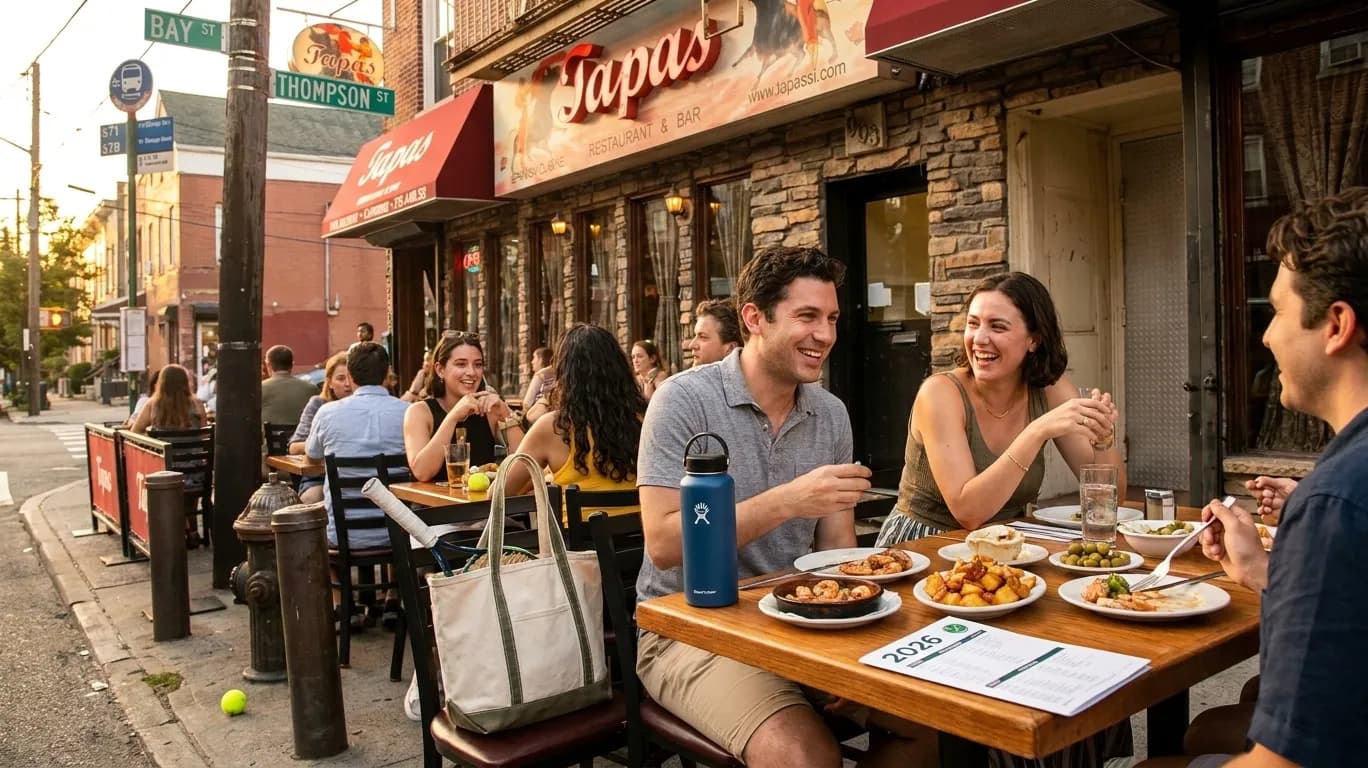 A bright Queens local-life scene connected to Ceuta Cuisine in NYC: Spanish Tapas Spots Near 2026 Open.