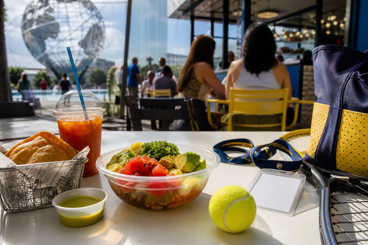 A bright New York local-life cover for Toluca vs LAFC Watch Spots During US Open 2026, with US Open 2026 tennis details.