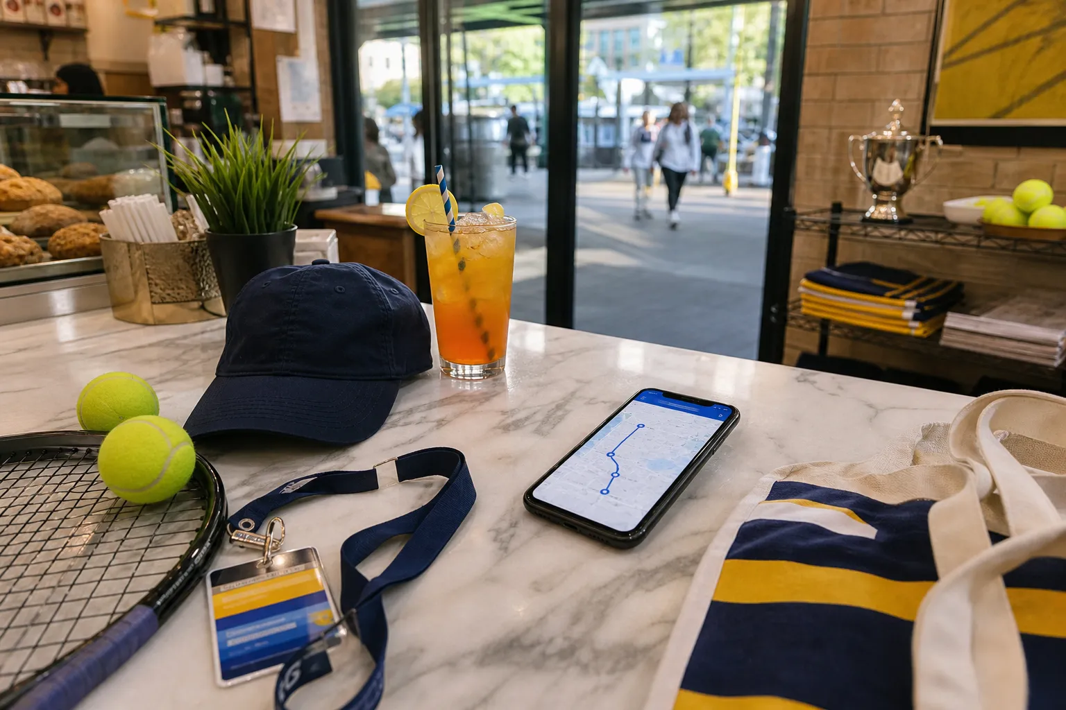 A bright New York local-life cover for Tommy John Yankees History Stops Around US Open 2026, with US Open 2026 tennis details.
