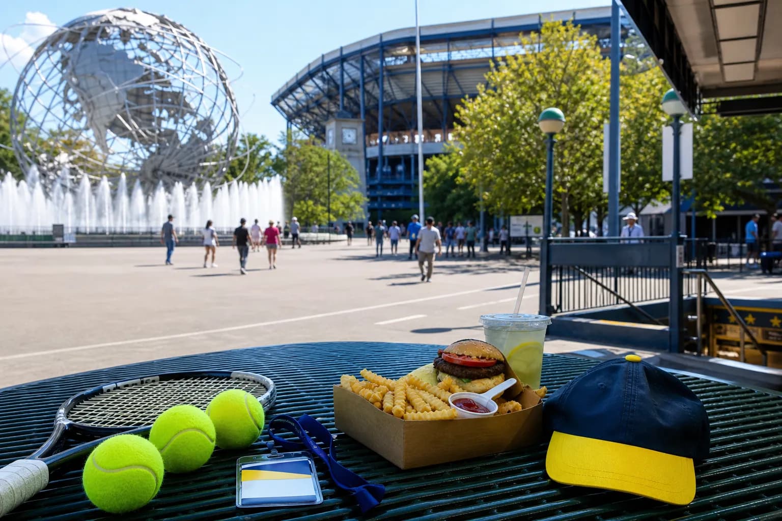 A bright Queens local-life scene connected to Restaurant Chain Deals Near US Open 2026 Match Days.