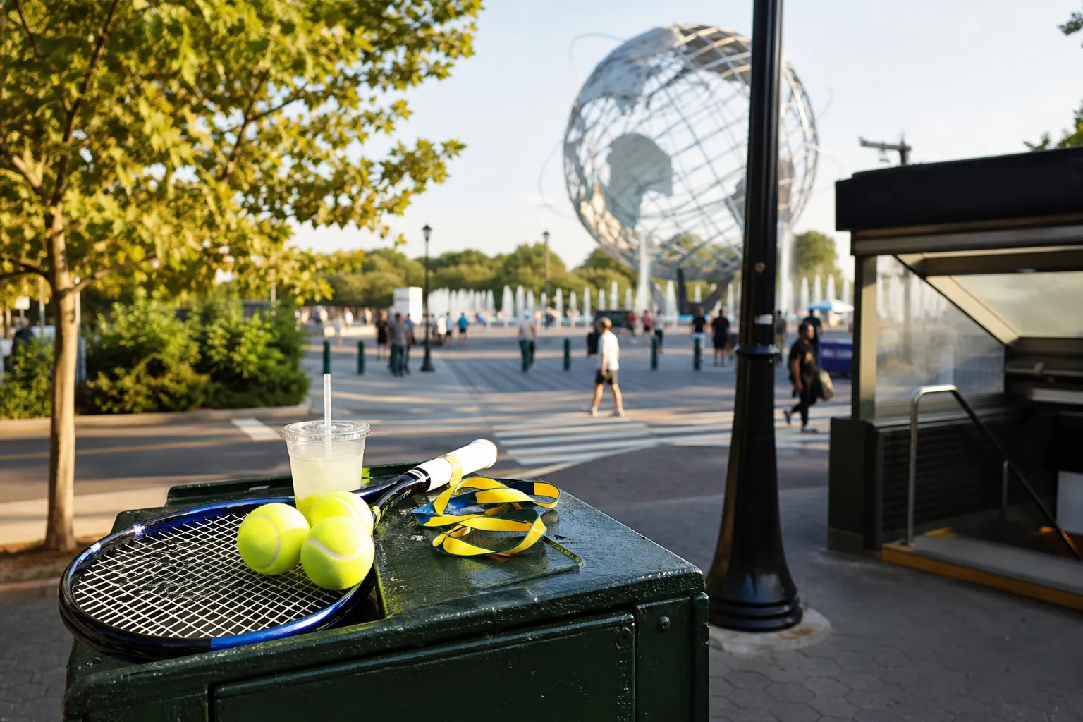 A bright Queens local-life scene connected to Zohran Mamdani Queens Civic Stops Around US Open 2026.